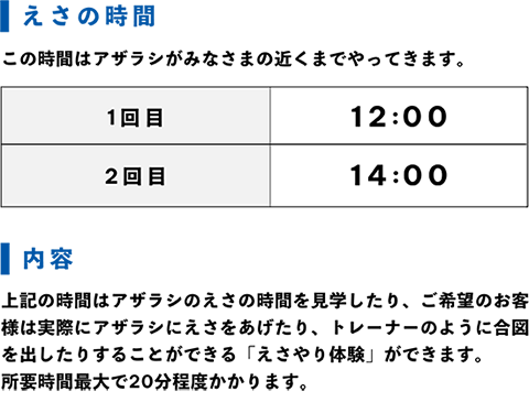 えさの時間