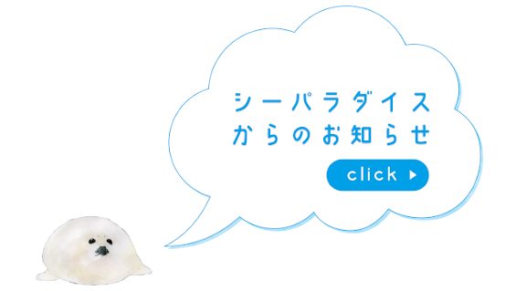 シーパラダイスからのお知らせ